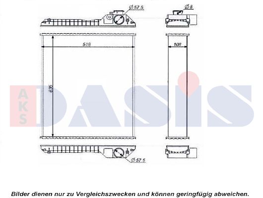 AKS DASIS radiatorius, variklio aušinimas 440599N